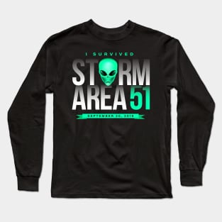 I Survived Storm Area 51 Long Sleeve T-Shirt